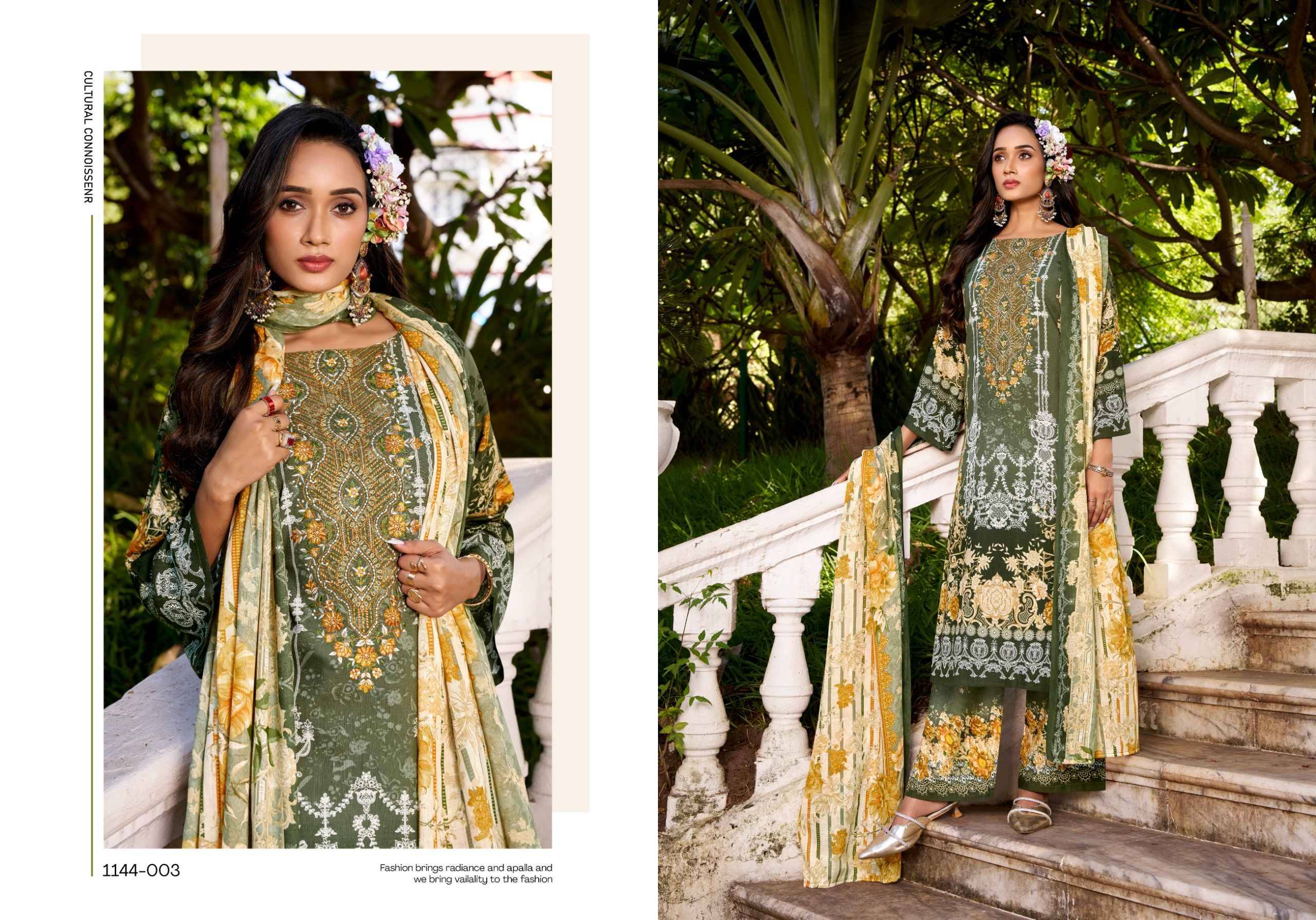 MAHIRA VOL 9 by ROMANI 1144 Series Beautiful Festive Suits Stylish Fancy Colourful Casual Wear & Ethnic Wear Soft Cotton Print Dresses At Wholesale Price